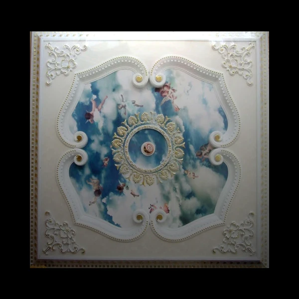 Middle East style ps false ceiling designs sky blue for bed room for homes