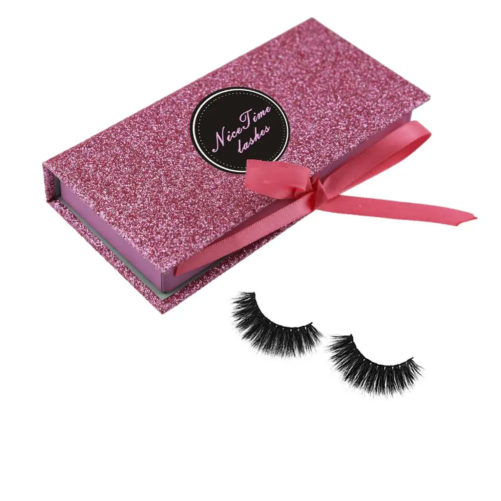 Hand made eyelashes box private label makeup eyelashes 3d extention mink 5 pairs  wholesale siberian  3d mink eyelashes