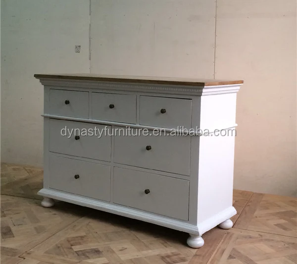 Французский стиль, оптовая продажа, деревянный белый комод