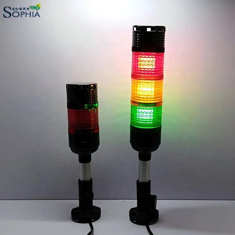 New  outdoor used IP65 70mm led signal tower light with buzzer