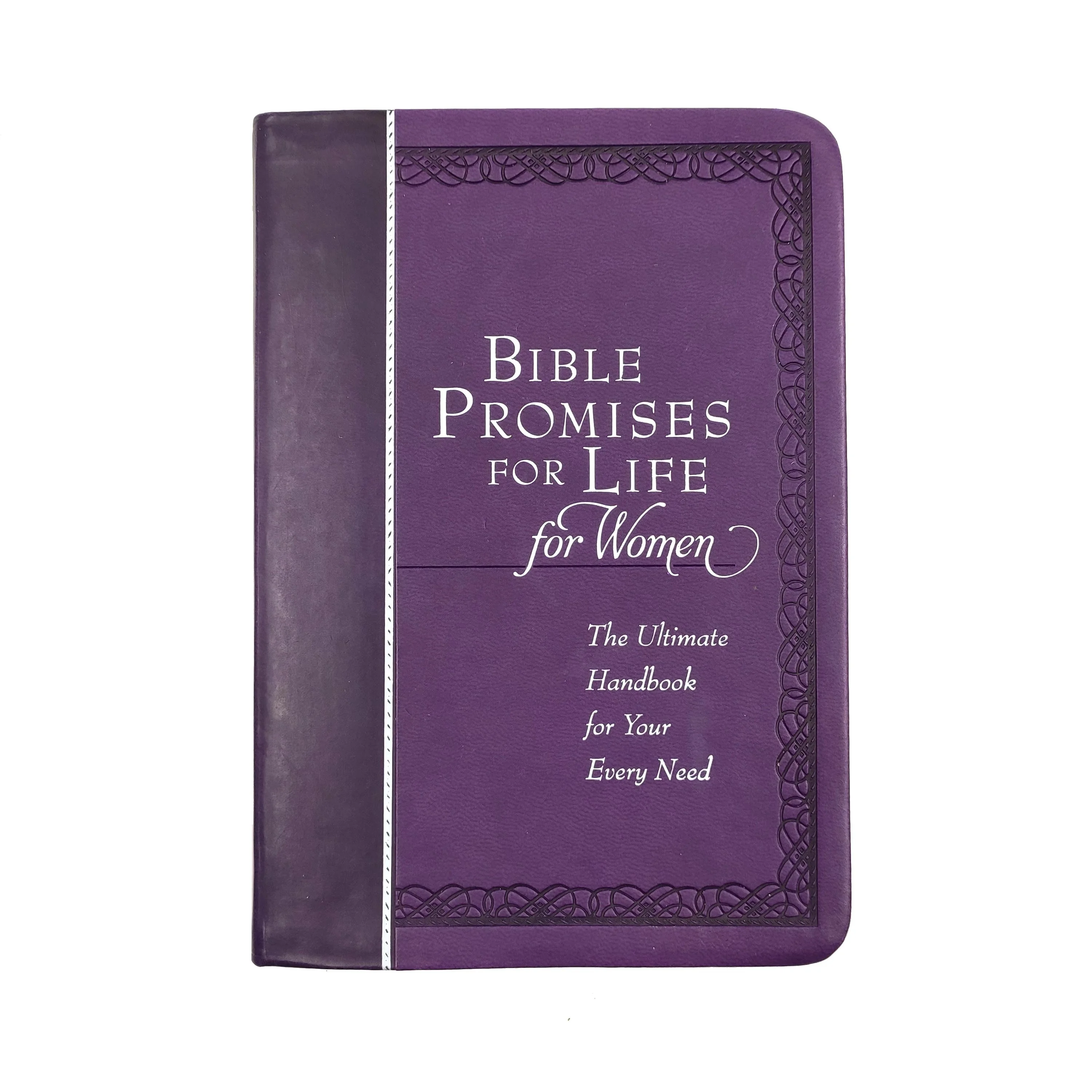 custom printing silver hot stamping logo PU leather hard cover bible promises for life