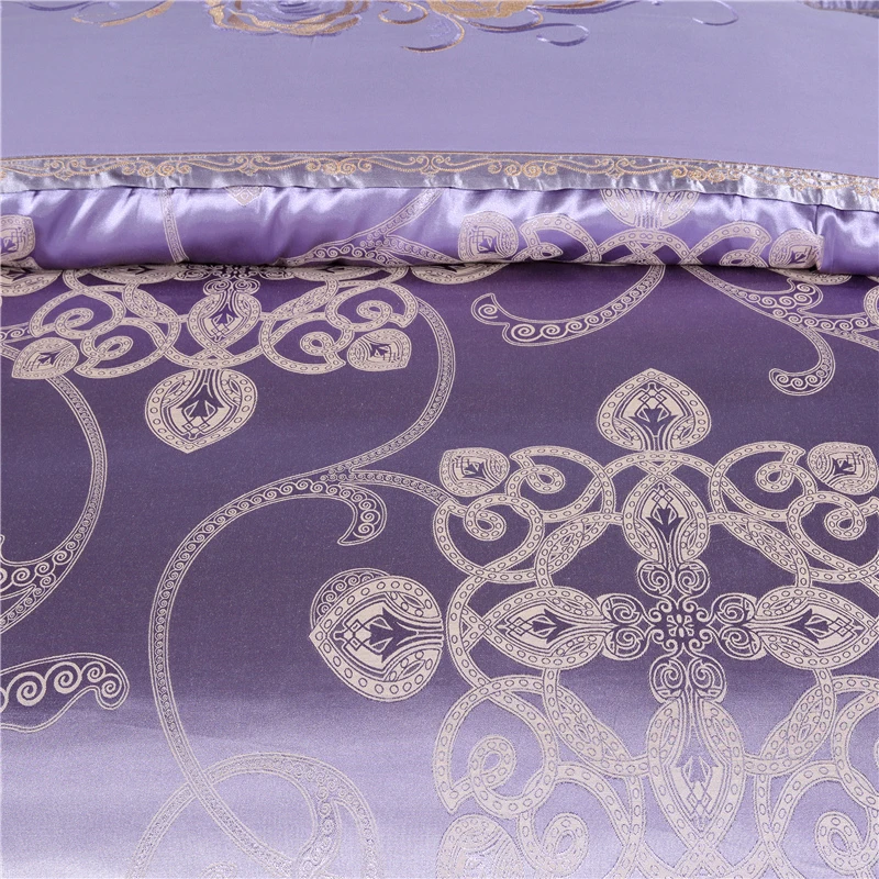 High Quality 100% Cotton and Satin Jacquard Polyester Fabric Adult Sexy Royal Wholesale Home Wedding Bedding Set