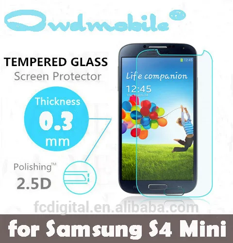 Завод питания! высокое качество! 9 9н закаленное стекло экран протектор для Samsung s3, s4, S5 0.3 мм круглый край