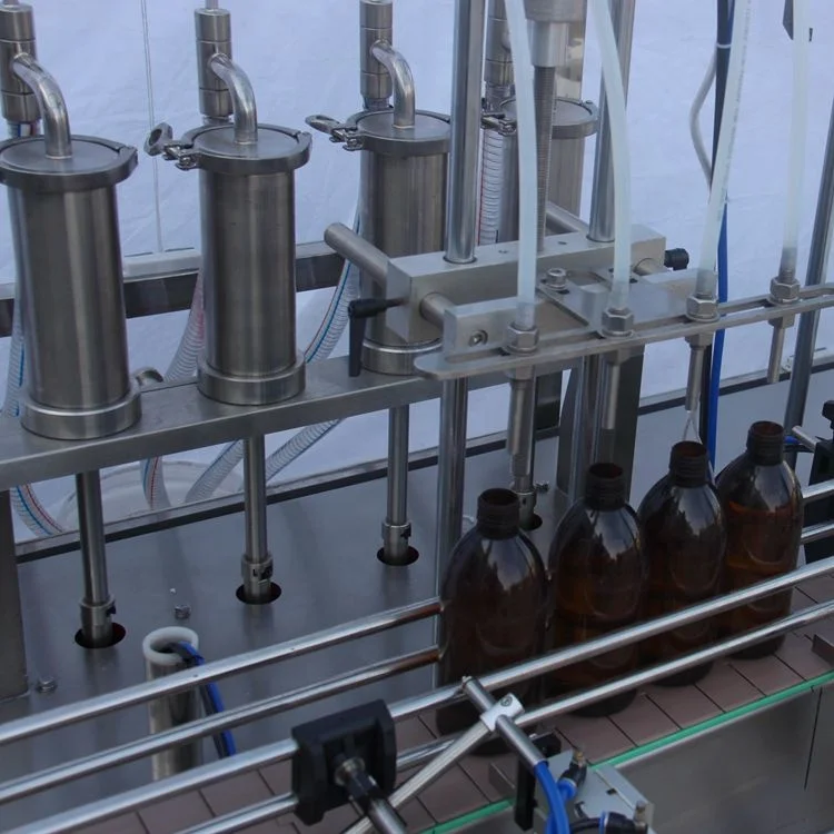 Automatic Plastic Glass Bottle Liquid Syrup Filling Machine