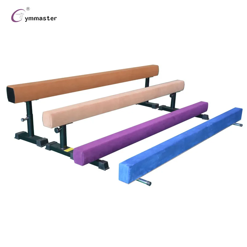 
Wood core Suede Cover Gymnastics Floor Low Profile Balance Beam For kids Training 