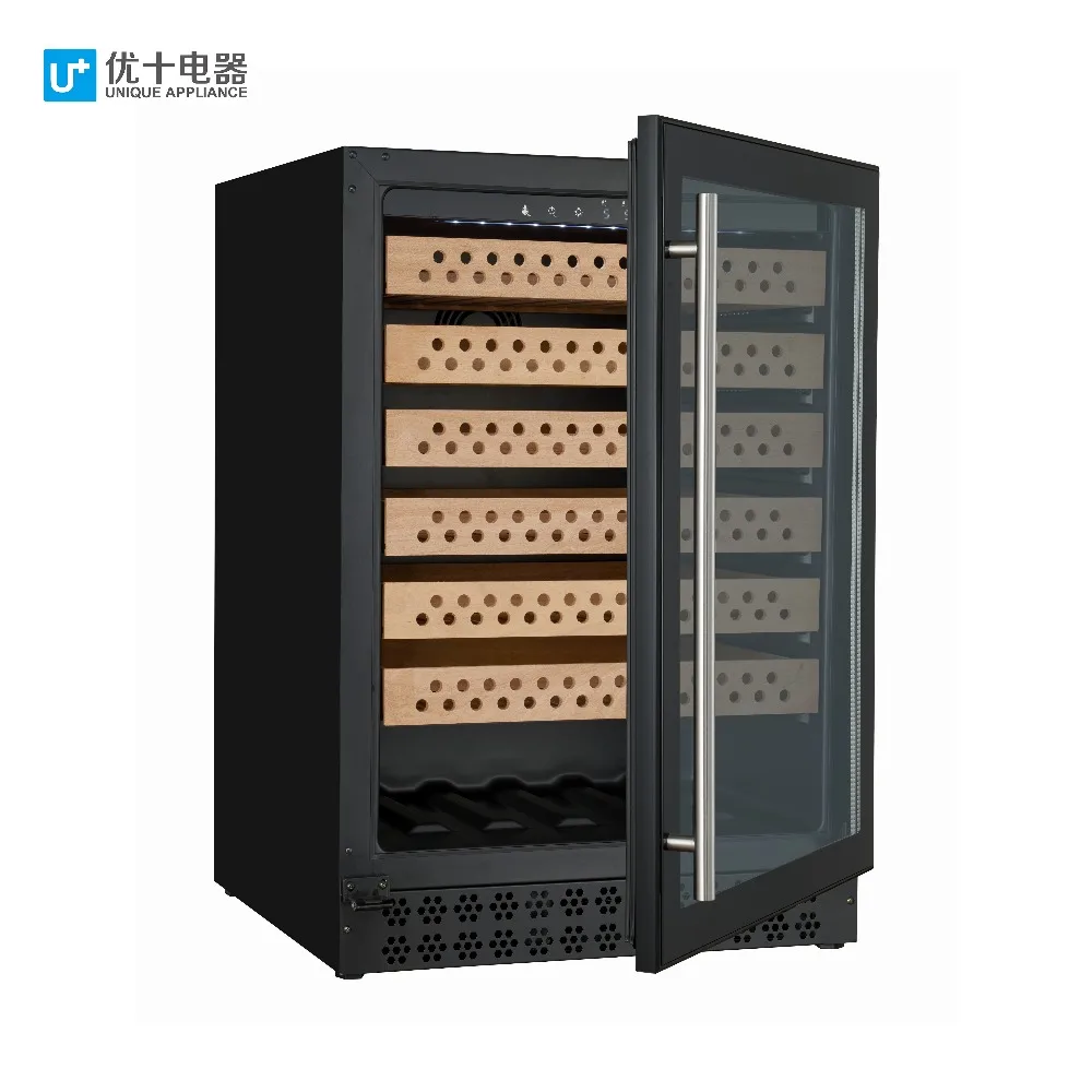 
149L, Electrical Digital Compressor Stainless Steel Cigar Cooler Cigar Humidor VI60C 