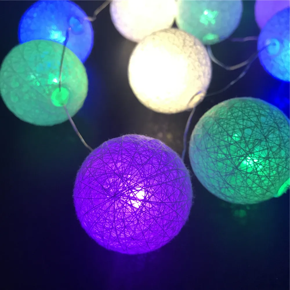 
Waterproof battery operated starry twinkly wireless fairy small bulb string christmas light balls 