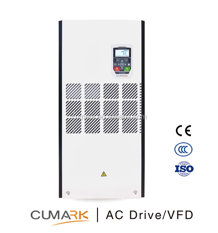 
Cumark ES580 series 3phases 0.37~690KW rich functions high performance frequency inverter with C3 EMI Filter PLC Logic control 