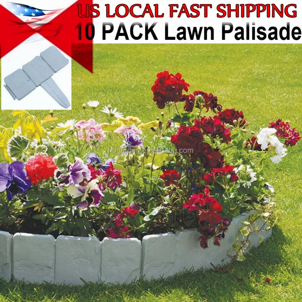 Stone look Plastic Small Fence