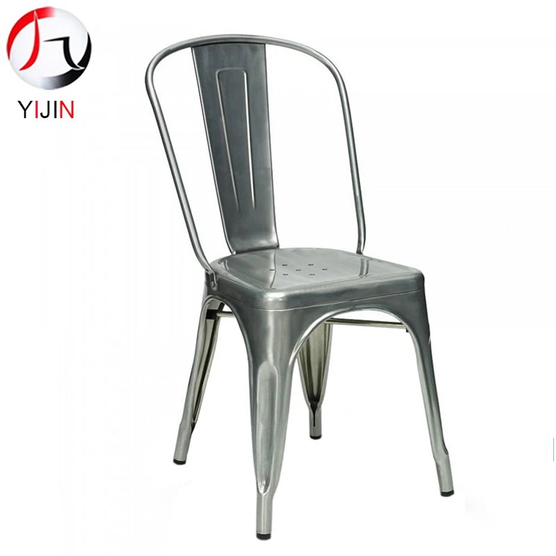 
YIJIN CCT 1021A vintage stacking industrial metal side coffee chairs for restaurant  (60741506377)