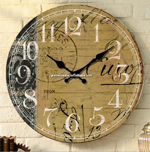 
Craft MDF clock wall clock decorative clock 