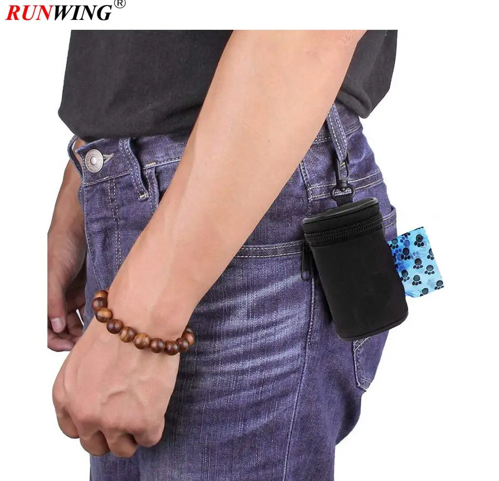 Dog Poop Bag Holder Leash Attachment,Waste Bag Dispenser - Fits Any Dogs Lead