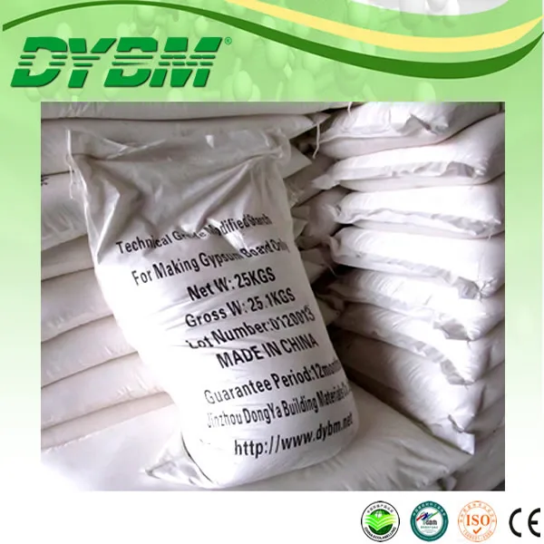 
Chinese Manufacture Modified Corn Starch for Gypsum Board 