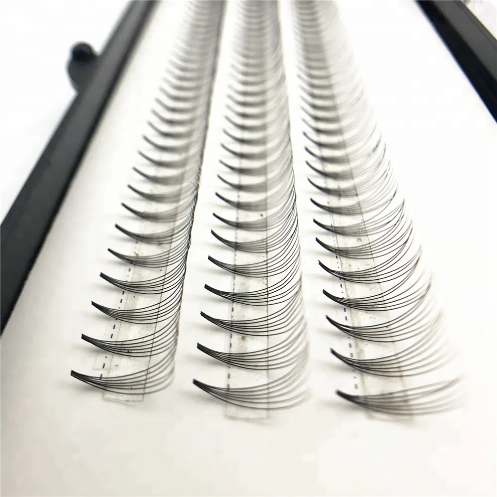 
Hisail 0.07MM Premade 6D Volume Lash Fans Individual Lashes Knot Free Cluster Eyelash 