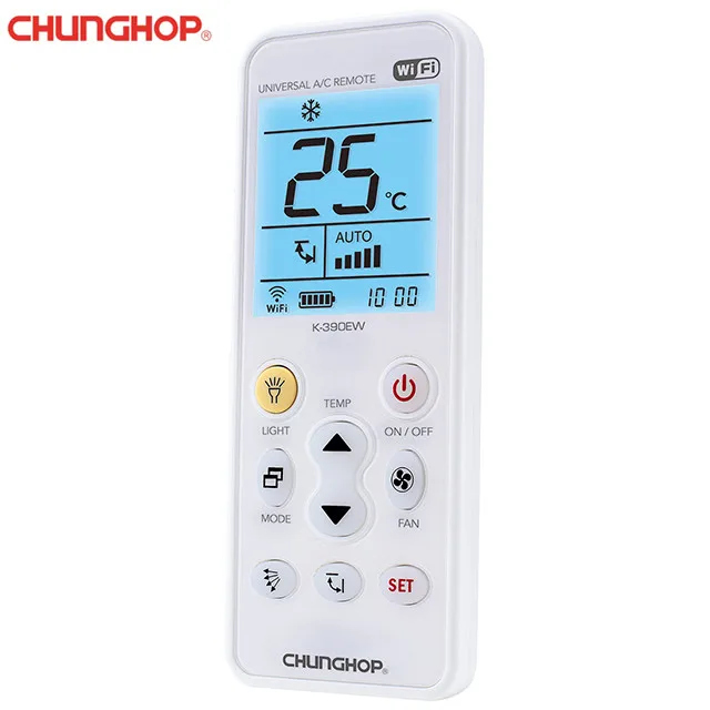 Chunghop K-390EW Smart Air Conditioner Remote Control 2.4g WiFi APP Universal Fit for iOS and Android