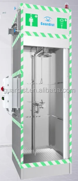 Safety eye wash shower station