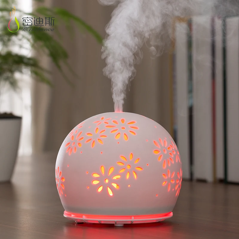 Carved ceramic electric diffuser essential oil accessories electric perfume and mist diffuser electric fragrance oil lamp