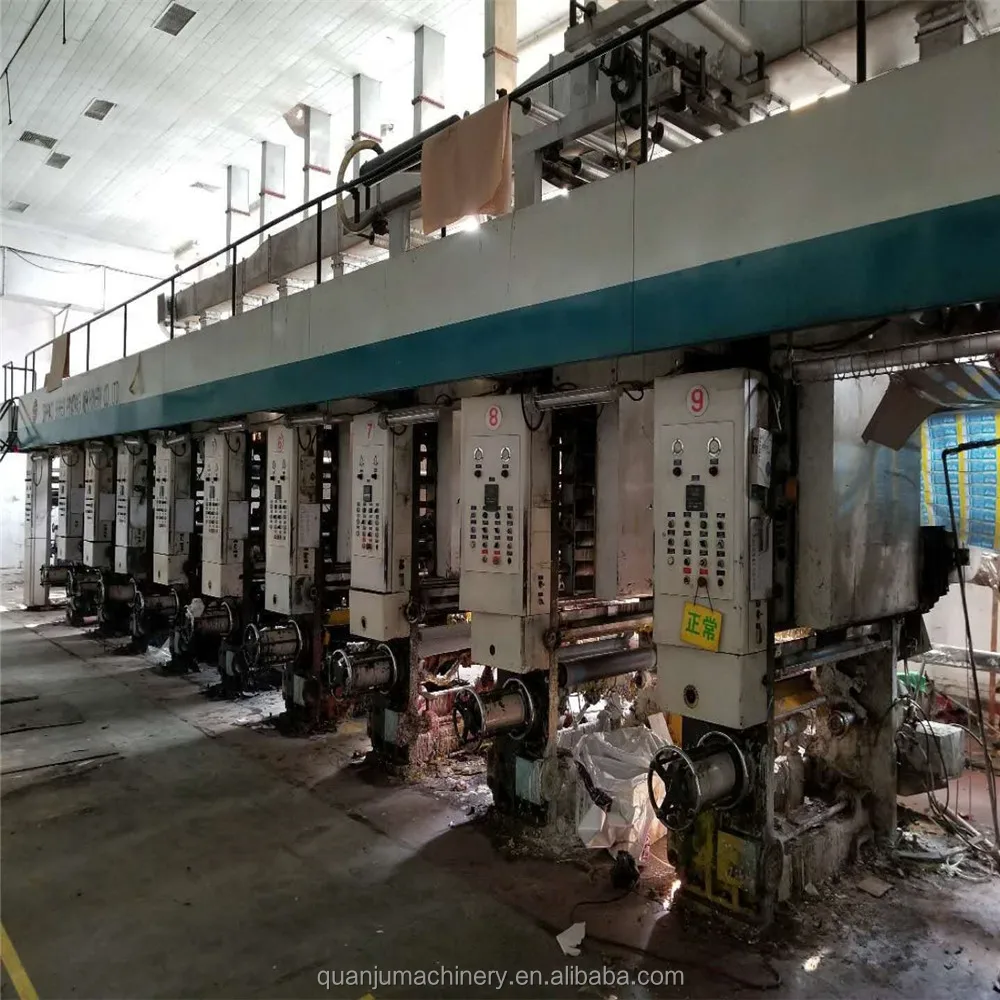 Used Roto Gravure 8 Colour Printing Machine