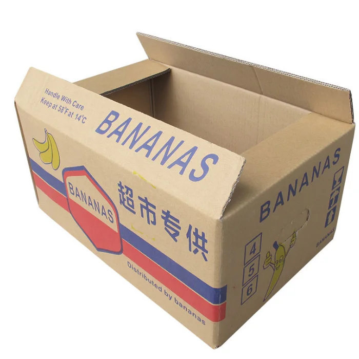 2018 best sale corrugated boxes packed with banana fruit cartons