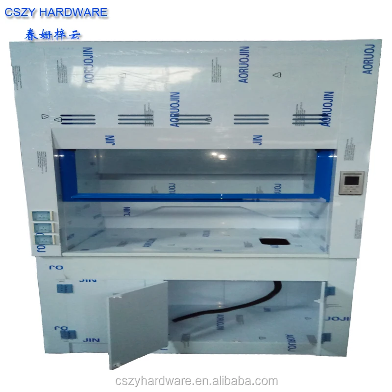 Chemical Lab Strong Alkali Acid Resist PP Fume Hoods With Water Tap