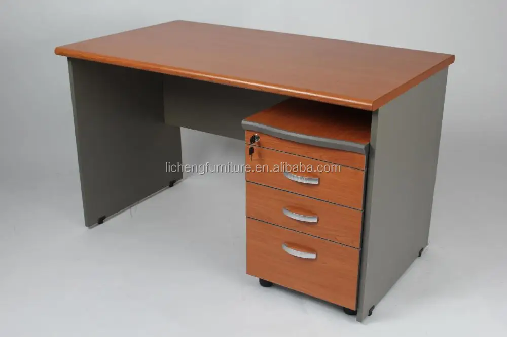 Drawers Wooden Table Mdf Office With Mobile Cabinet Oc Jpg