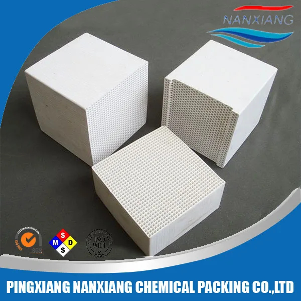 Cordierite Thermal storage RTO/RCO Honeycomb Ceramic as catalytic converter for heat recovery