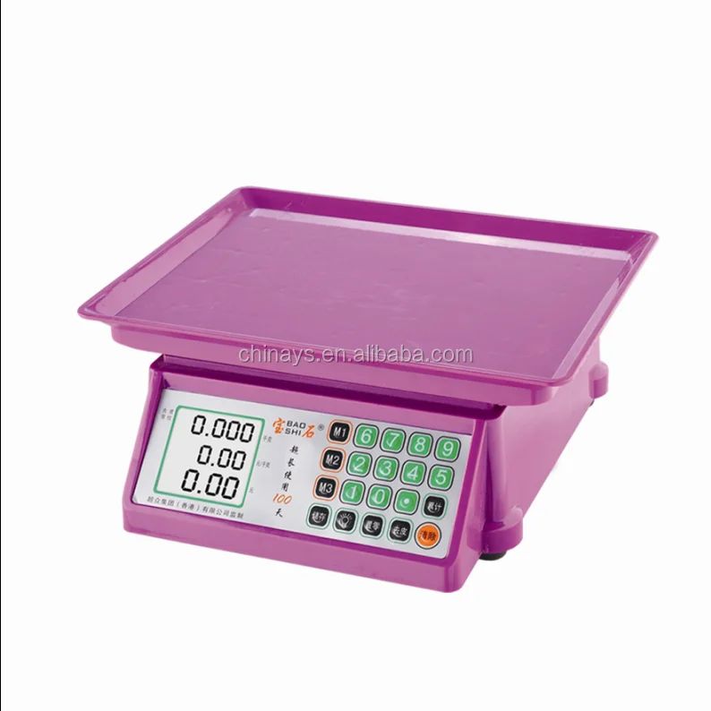 YS-101 электронные весы с расчетом стоимости высислительный Вес весы со светодиодной подсветкой/ЖК-дисплей нового дизайна