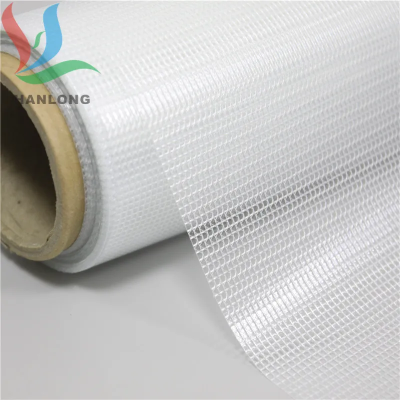 12OZ canvas fabric waterproof customized cargo cover tarp fire retardant 340gsm PVC mesh