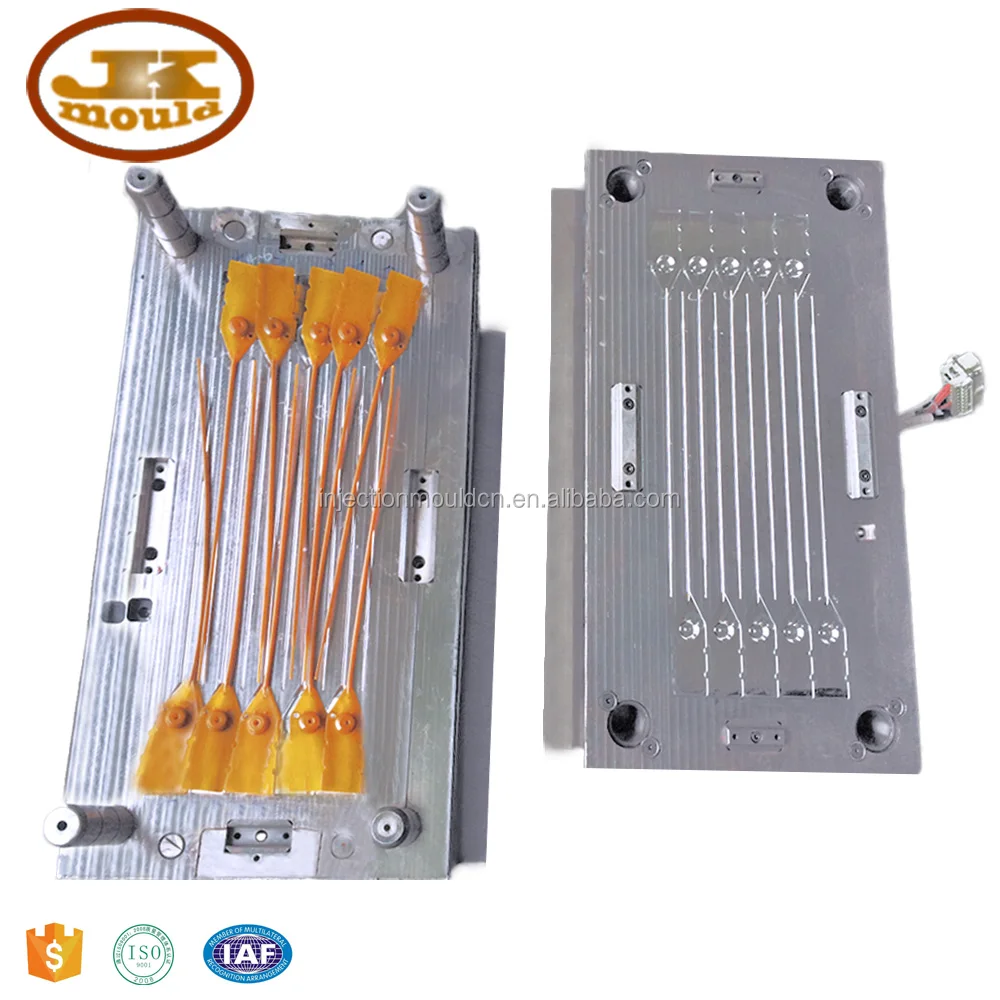 10 cavities hot runner PP seal plastic mold from china