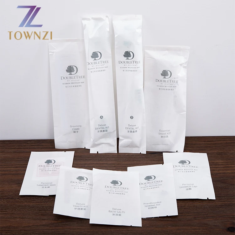 Wholesale Special Cheap Hotel Amenities Dental Kit Luxury Essential Shave Kit Bathroom Accessories Set Luxury