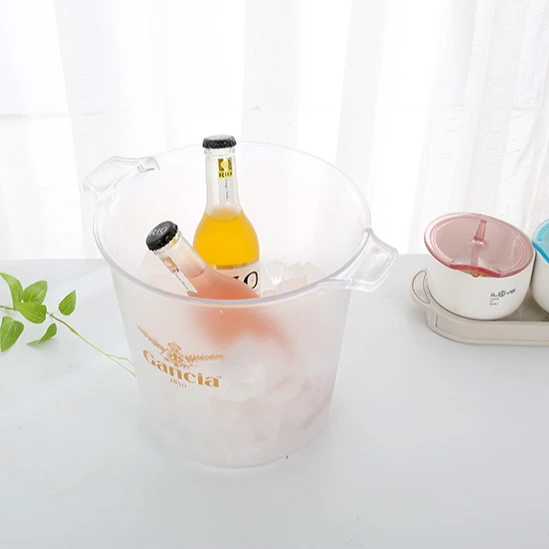 
Оптовая продажа напитков вино охладитель Freeze PS Acrylic Ice Bucket 