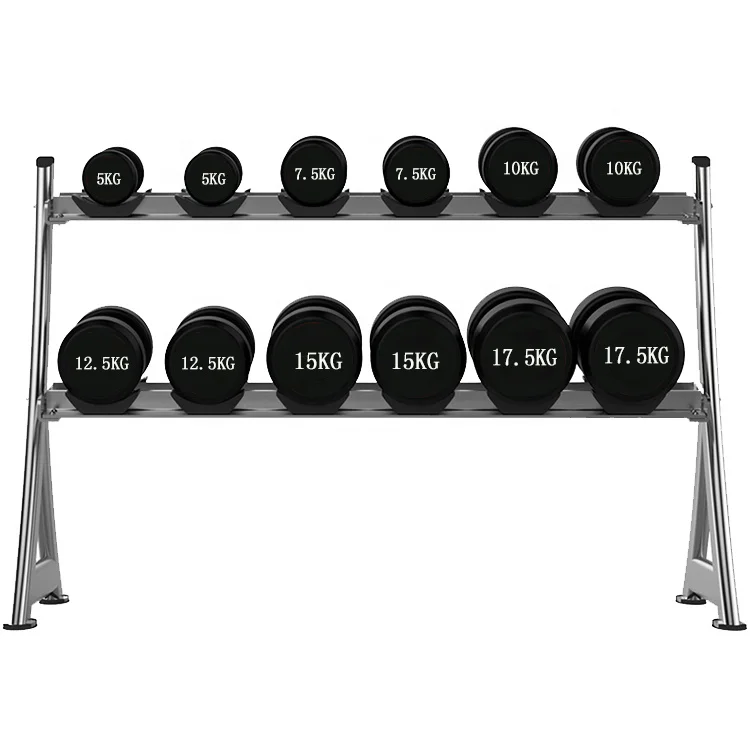 Оптовая продажа, чугунные черные круглые резиновые гантели 10 кг/20 кг