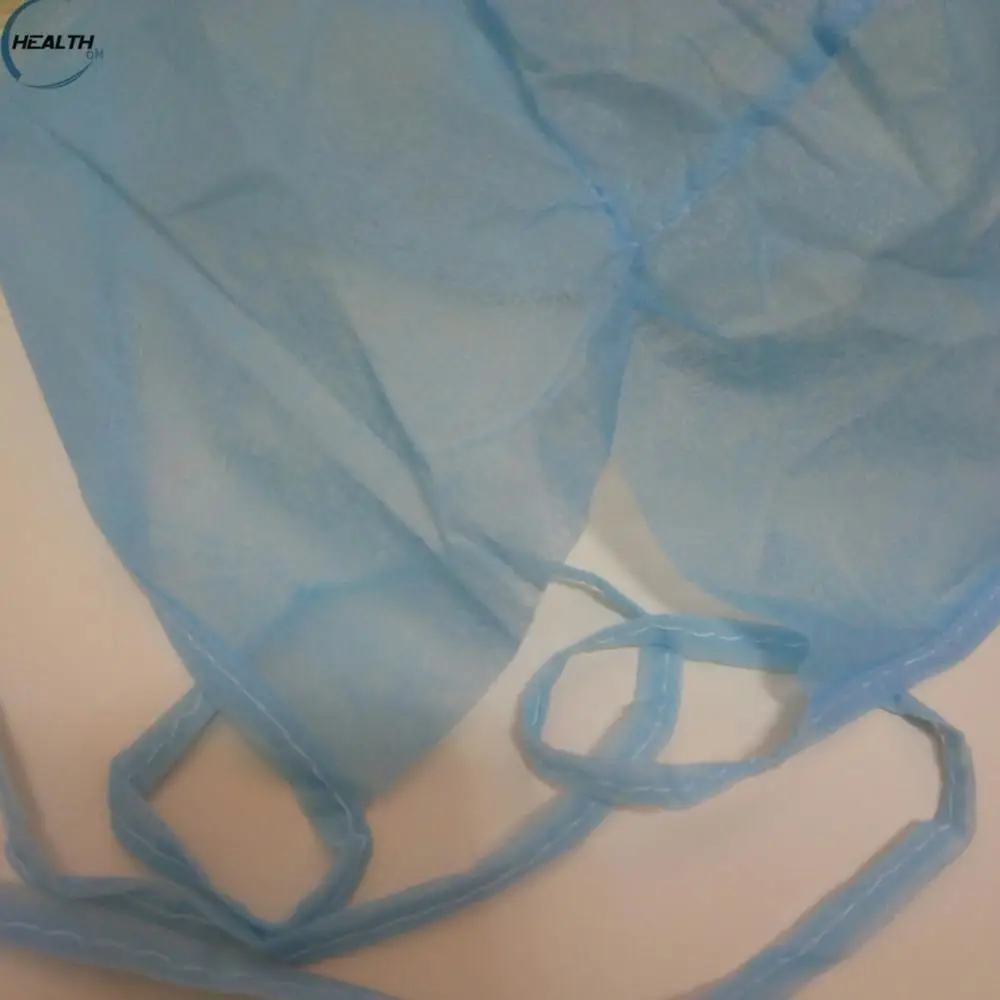 
 Одноразовый нетканый хирургический докторский колпачок с галстуками, машинное изготовление  <span style=