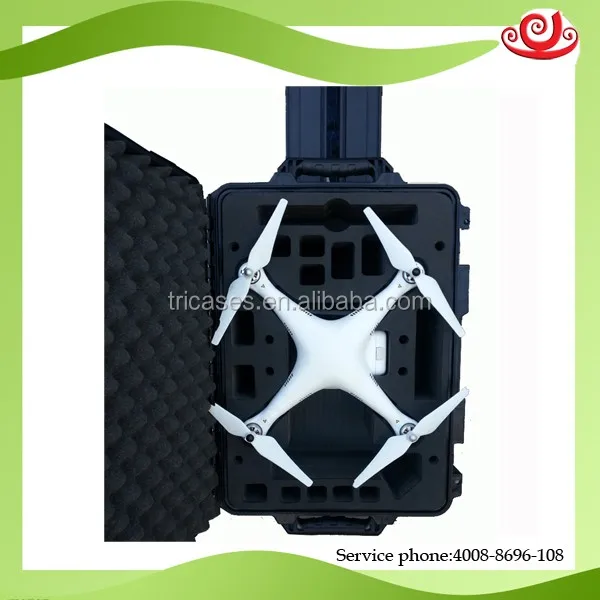 Tricases factory  standard shockproof hard PP plastic professional dji pantom 4 case M2620