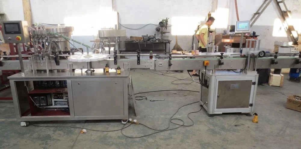 Top quality small bottle high viscosity liquid glycerin filling sealing machine for glass bottle