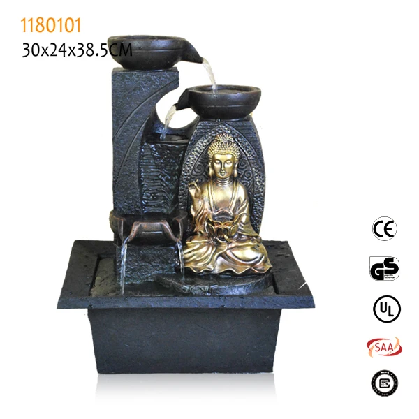 2018 Home decoration resin religious jesus fountain crafts