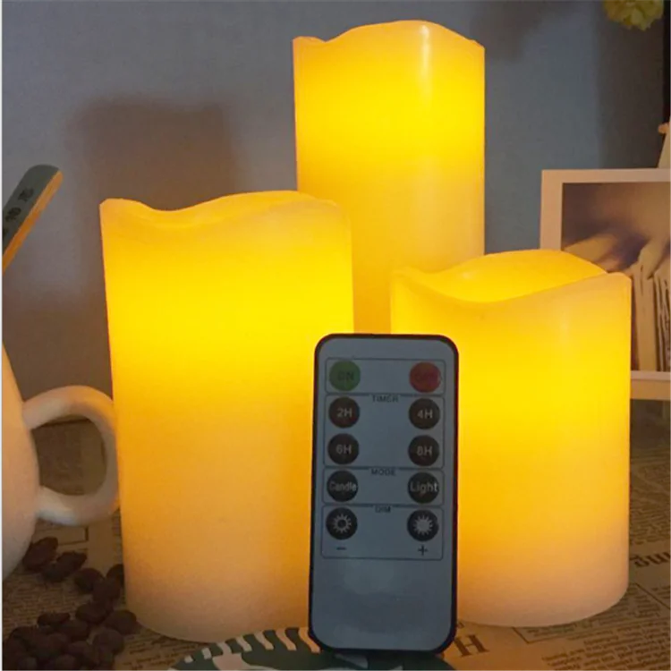 
Remote controlled Wave Mouth LED Electronic Candle Light Electric Candle Proposal Candle Blessing Light Road Leading Wedding 