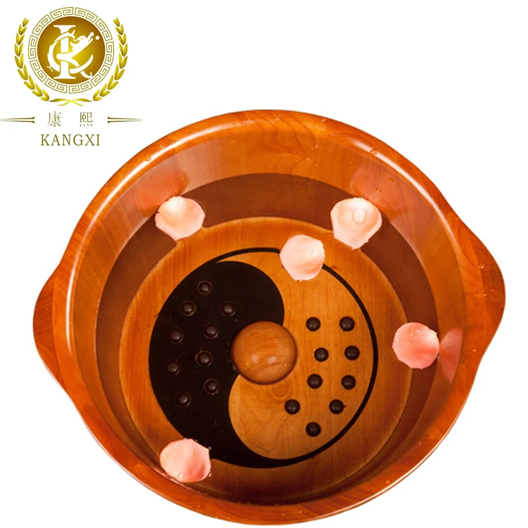 Sichuan натуральный дуб, оптовая продажа, портативная раковина для ног ручной работы