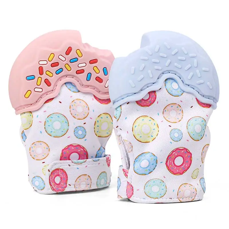 Hot Selling BPA Free Non-toxic Silicone Baby Teething Mitten Glove Teether Toy