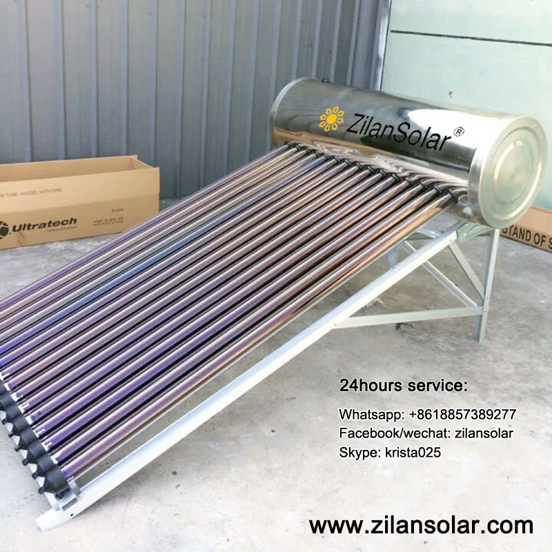 Inox pressurized solar heater water