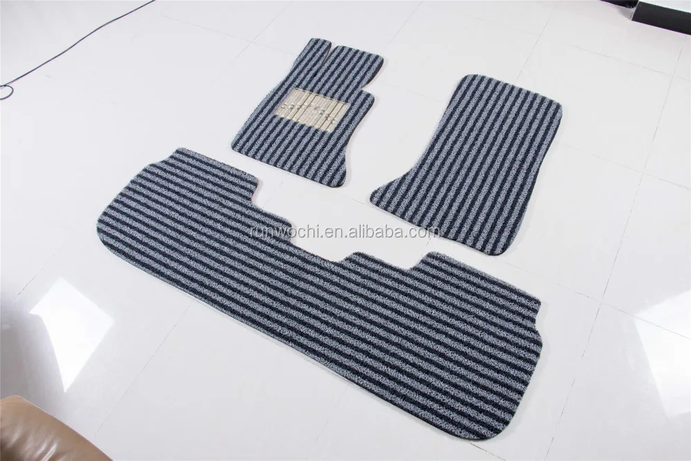 Противоскользящий Автомобильный Ковер из ПВХ, Двухцветный черный и серый