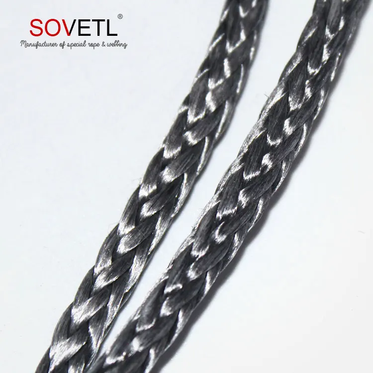 
High load capacity ATV/UTV Application braided uhmwpe winch rope 