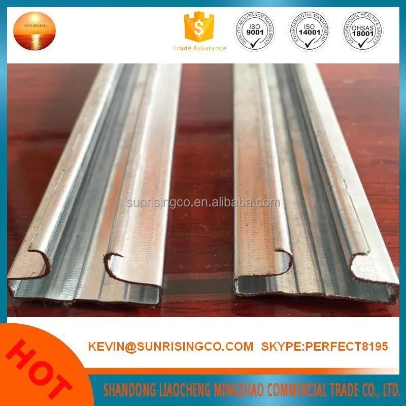 
aluminium galvanized rail insert for slatwall insert 