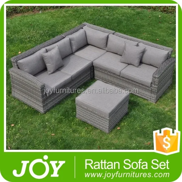 Rattan Corner Sectional Sofa Set Wicker Outdoor Furniture