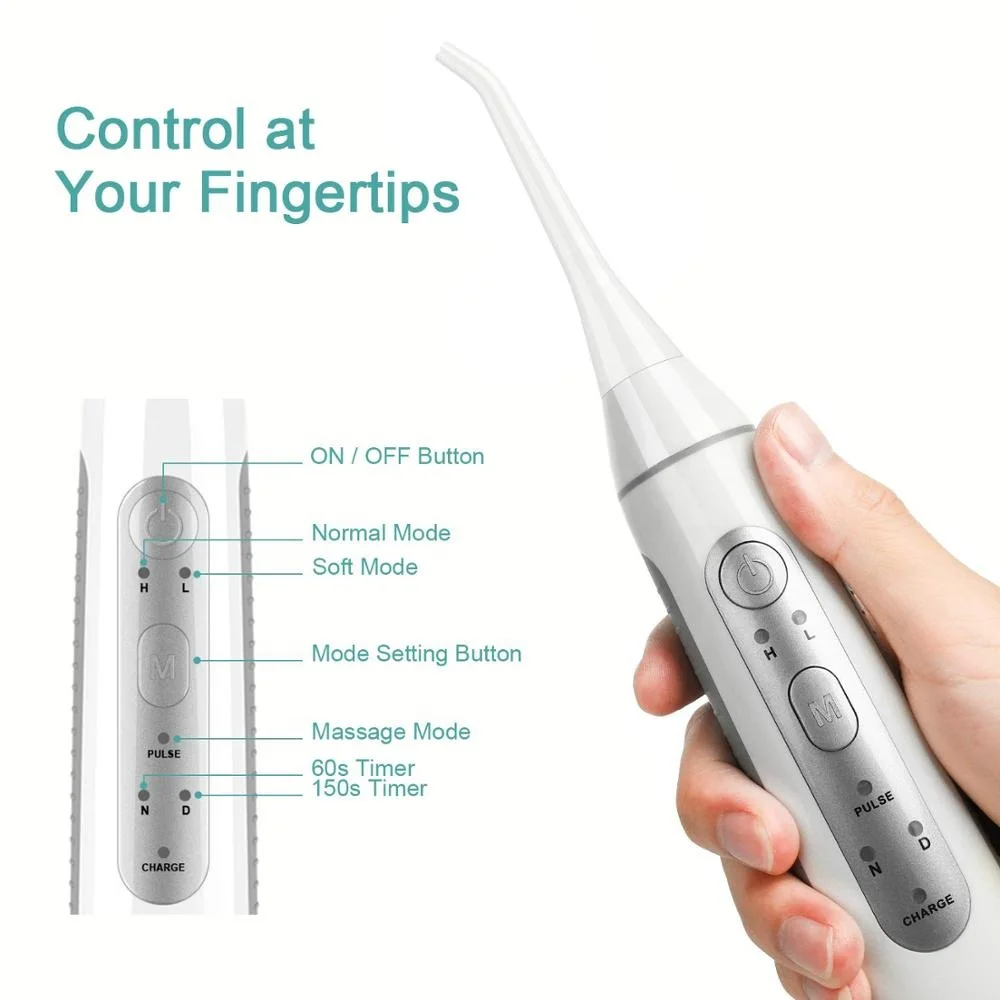 
2 IN 1 Dental Floss Dental Oral Irrigator With 800ML Water Tank Family Use Water Flosser 
