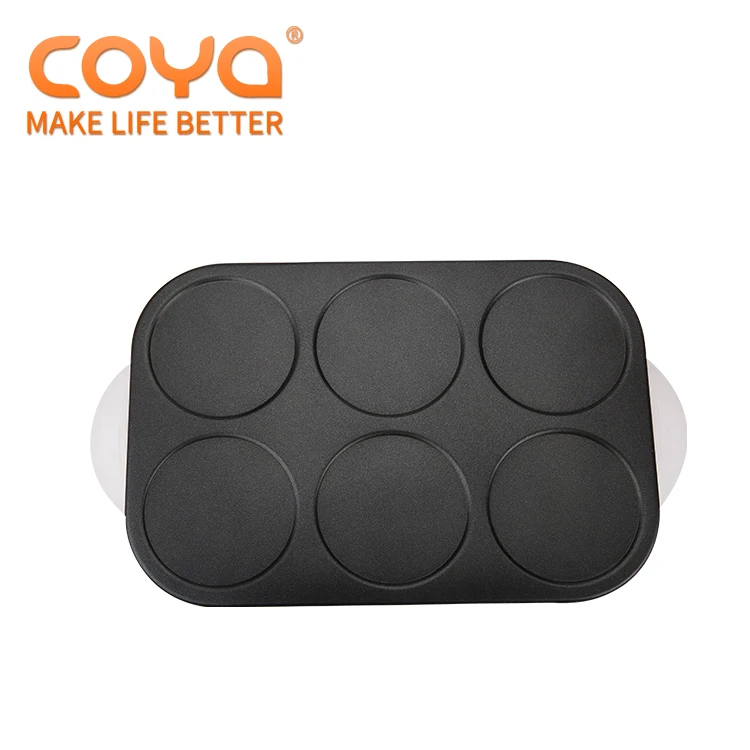 Electronic pancake cupcake cake crepe maker with 4 pans