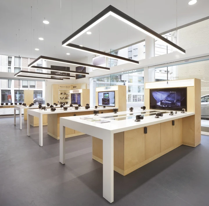 Wholesale Price Display Stand For Camera Electronics shop interior decoration