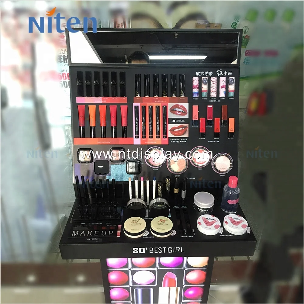 Makeup stand mac cosmetic display, cosmetic display stand