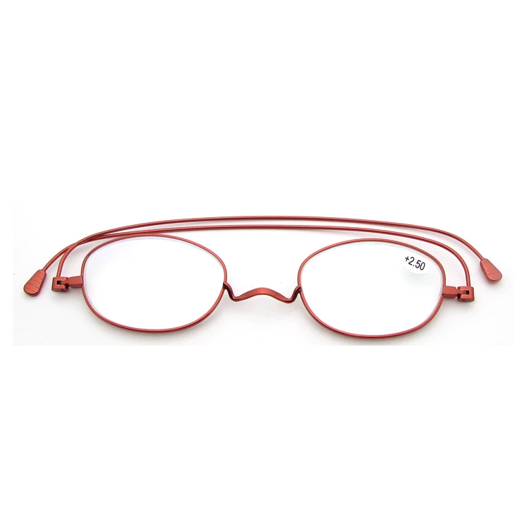 New design Super metal reading glasses with pouch folding reading glasses readers