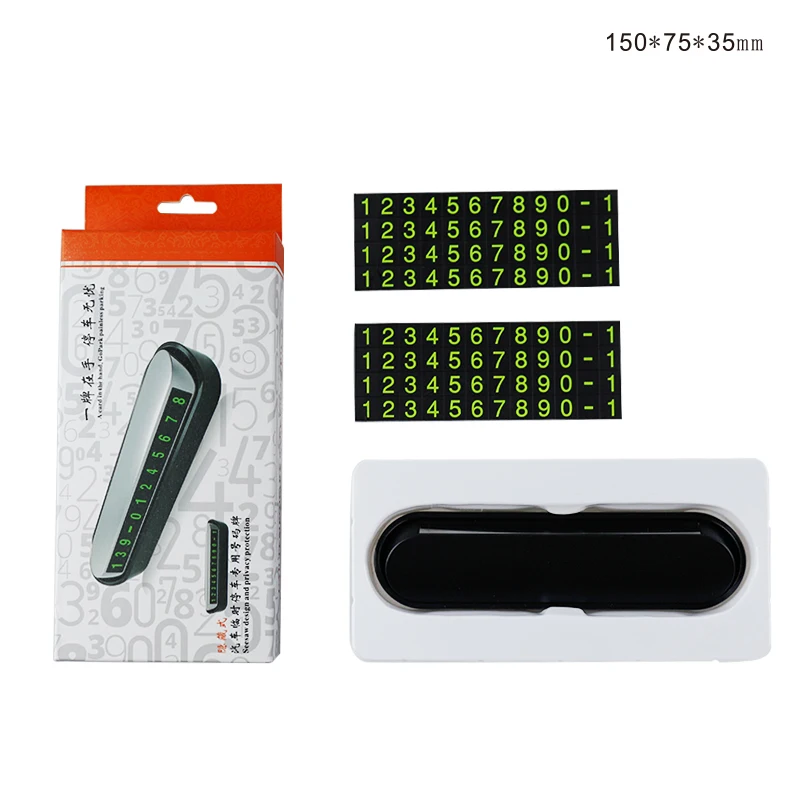 Adhesive And Waterproof Temporary Car Parking Card Auto Interior Accessories Phone Number Card